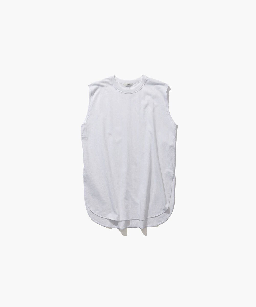 ATON DRY COTTON JERSEY | ラウンドヘムタンクトップ 