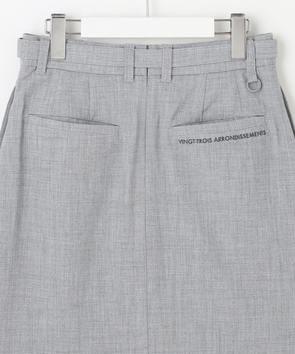 23区GOLF 【WOMEN】ベルト付き プリーツスカート 