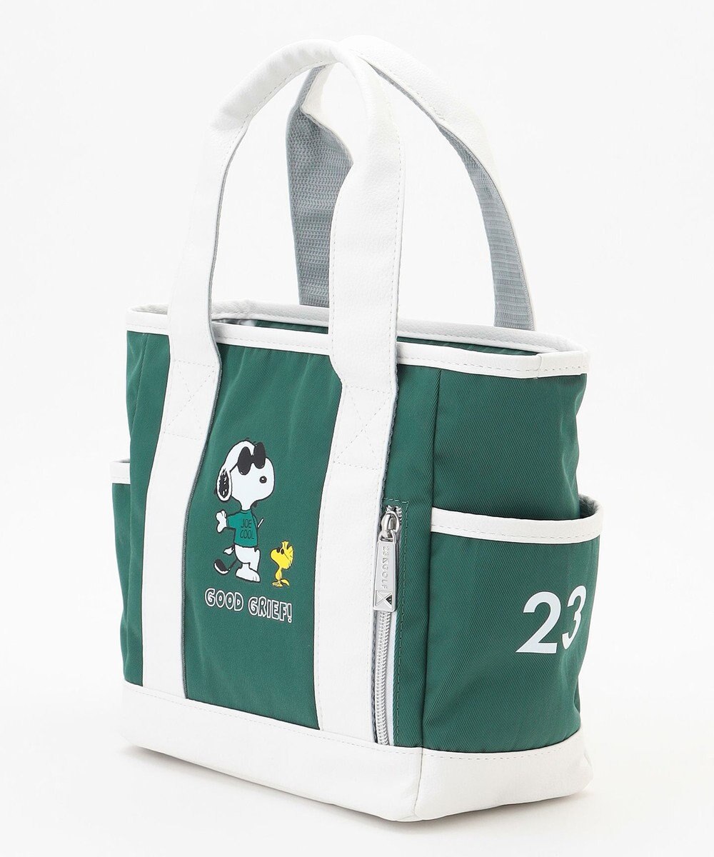 23区GOLF 【UNISEX】『PEANUTS』コラボ　保冷機能付きカートバッグ　JOE COOLのクールなイラスト 