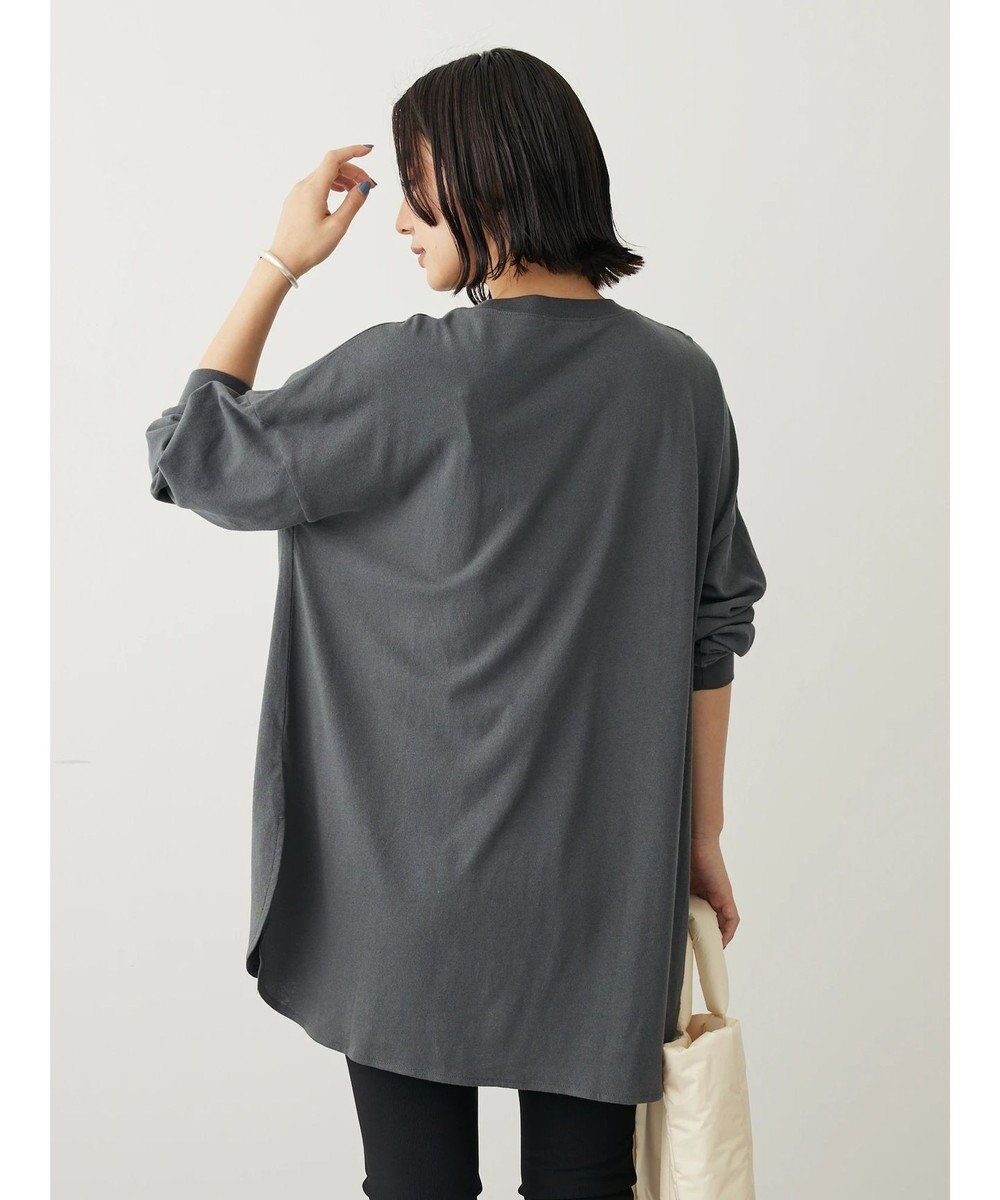 Green Parks ワンポイントカレッジロゴ裾ラウンドチュニック 