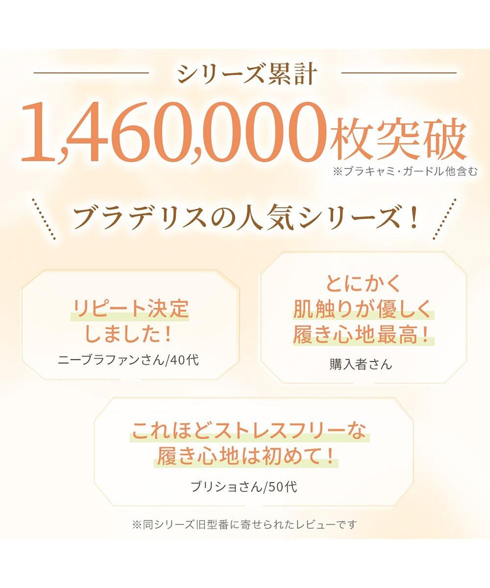 BRADELIS New York 【BRADELIS NewYork peace】綿混楽々dailyソフトショーツ23 接触冷感 吸汗速乾 サラッと快適な補正ショーツ 