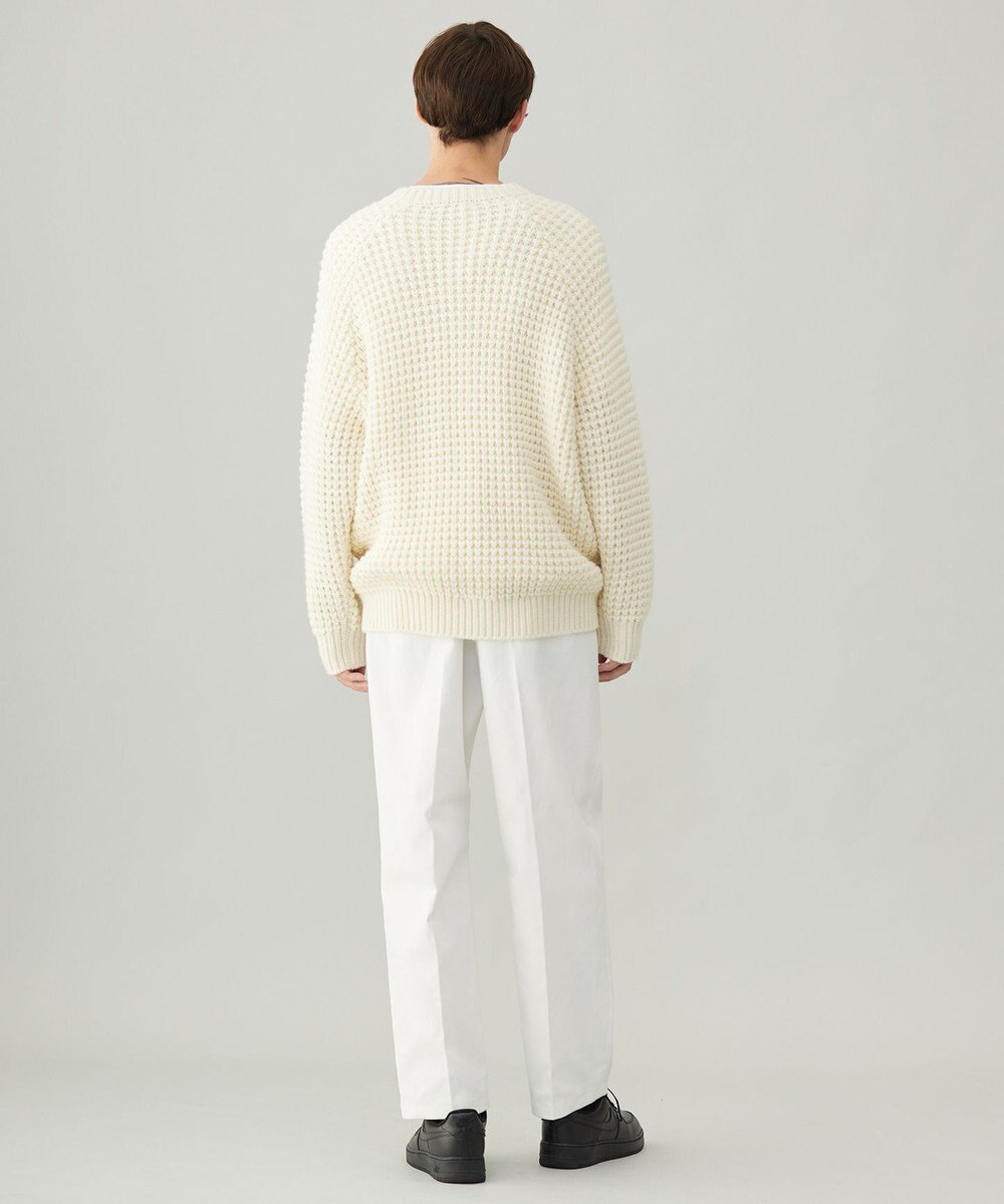 UNFILO MENS 【男女兼用】ウールポップコーン クルーネック ニット 