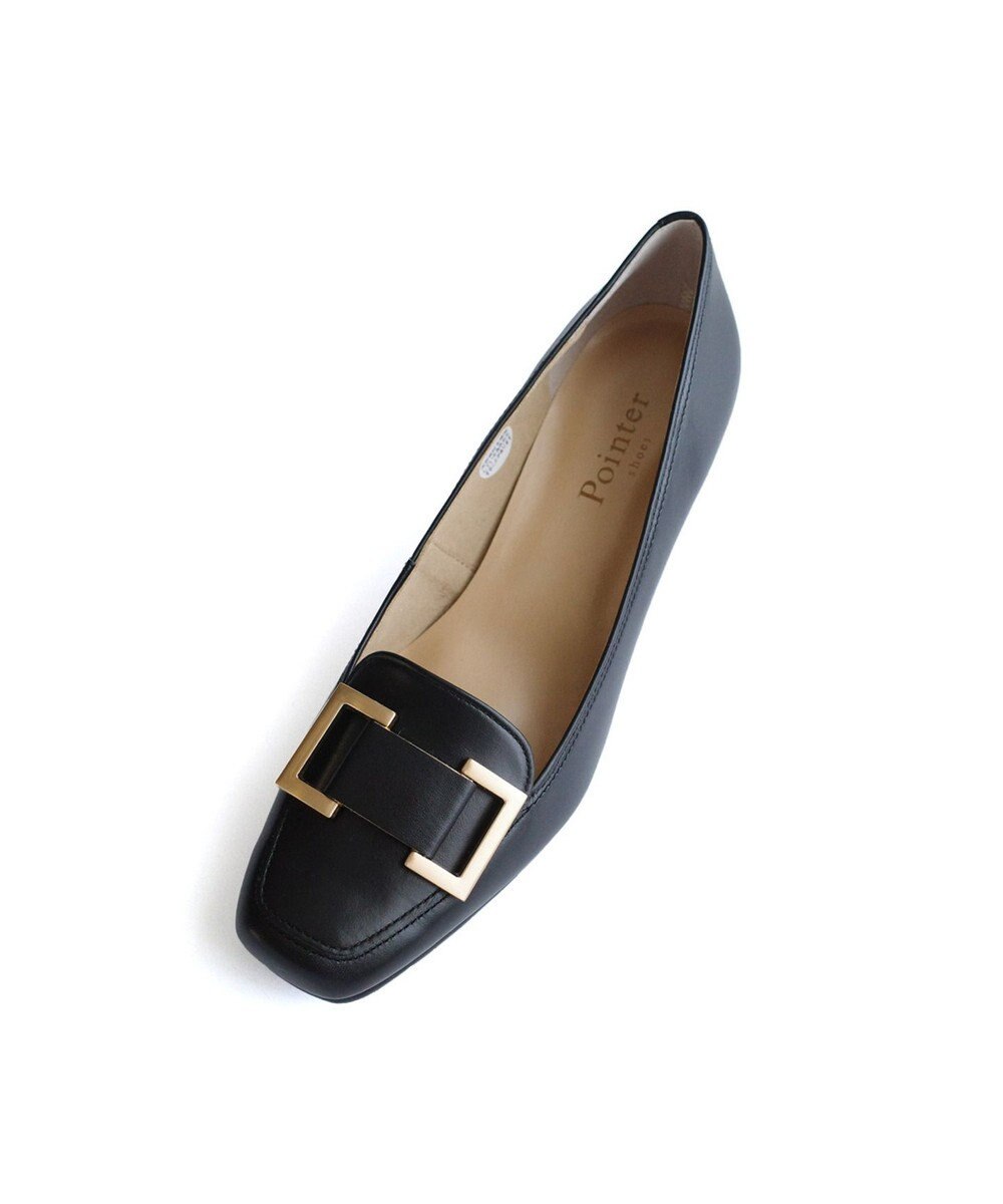 Pointer 日本製 本革バックルパンプス 