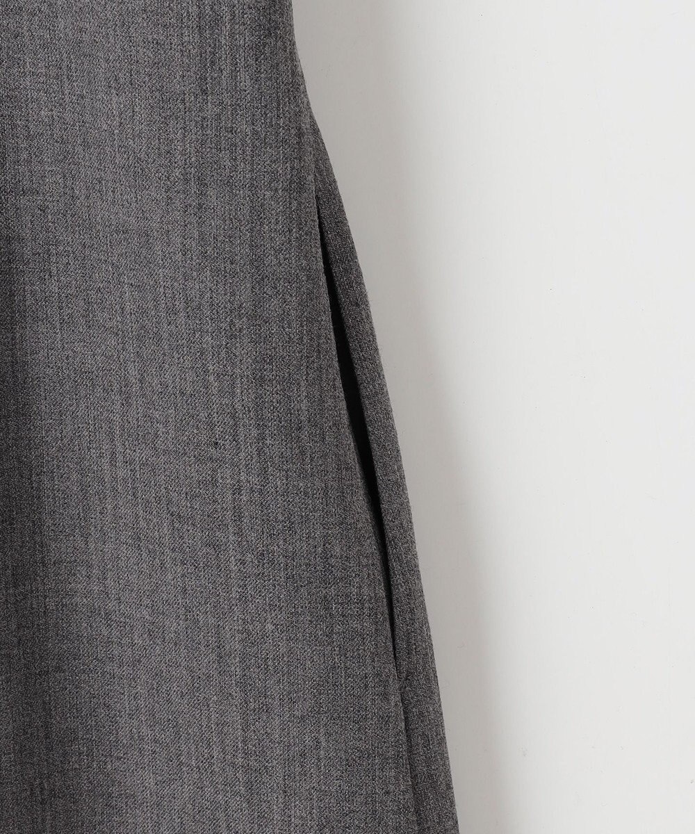 自由区 S 【洗える】ウールミックスストレッチツイル ワンピース 