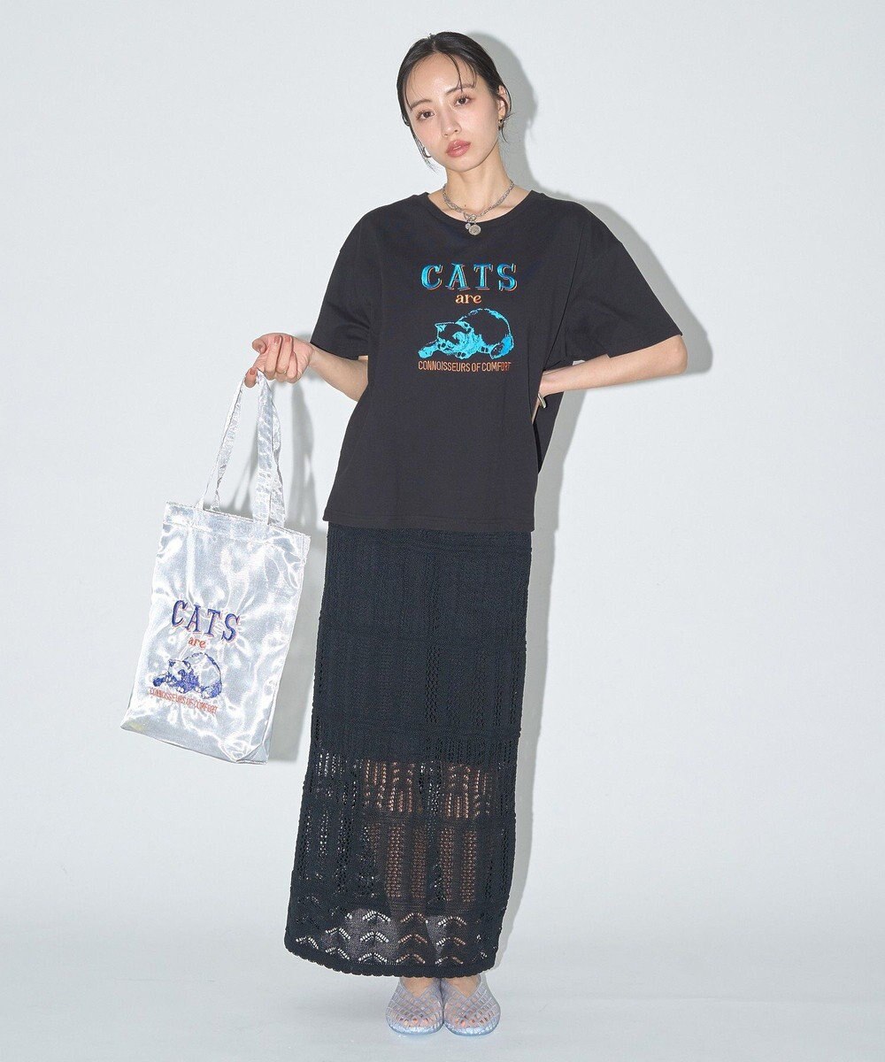earth music&ecology 刺繍Tシャツ 
