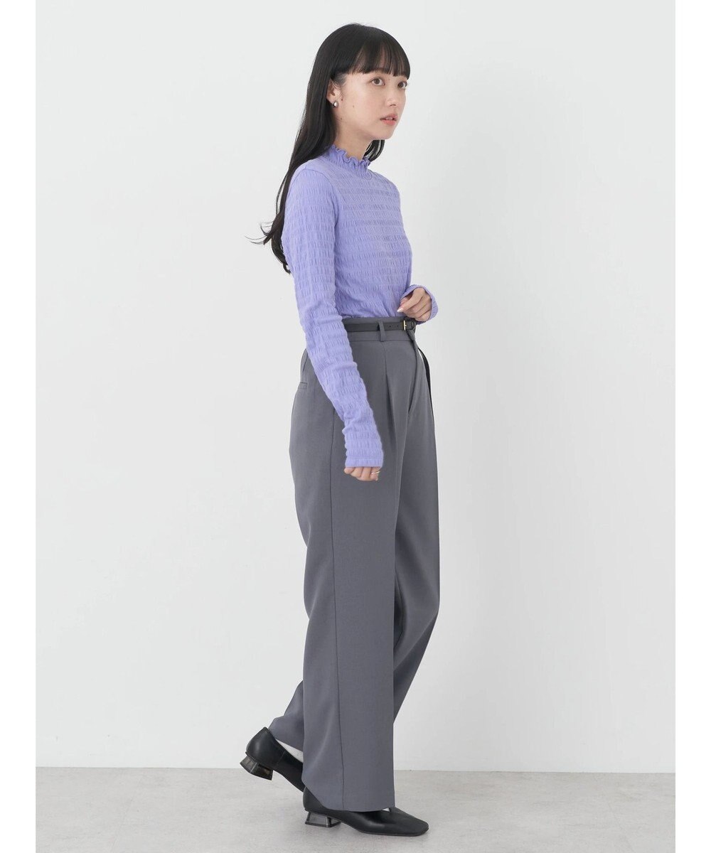 earth music&ecology シャーリングハイネックプルオーバー 