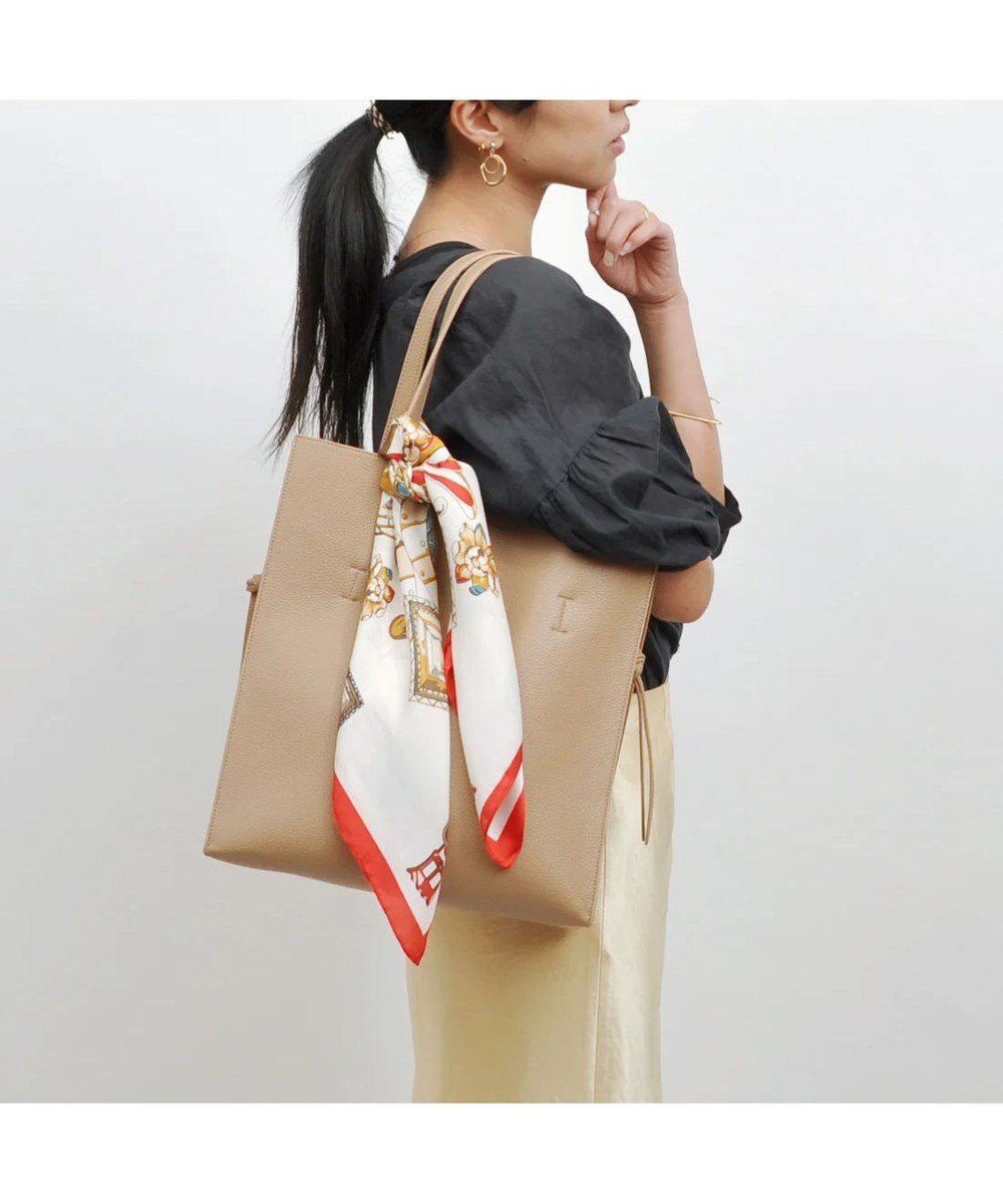 UNBILLION cachecache ビッグスカーフ付きサイド結びトート 