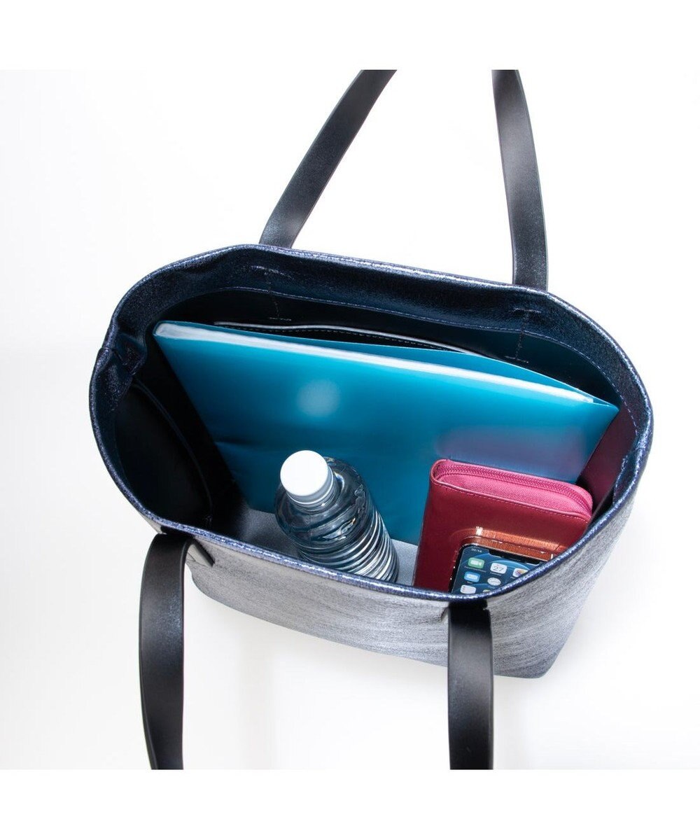 UNBILLION VERYコラボ カシュカシュ cachecache / カードケース付きメタリックトートバッグ 