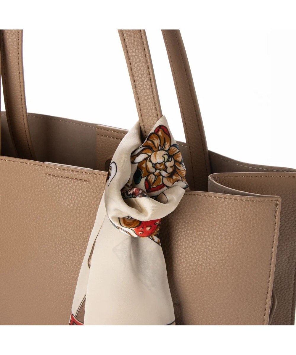 UNBILLION cachecache ビッグスカーフ付きサイド結びトート 