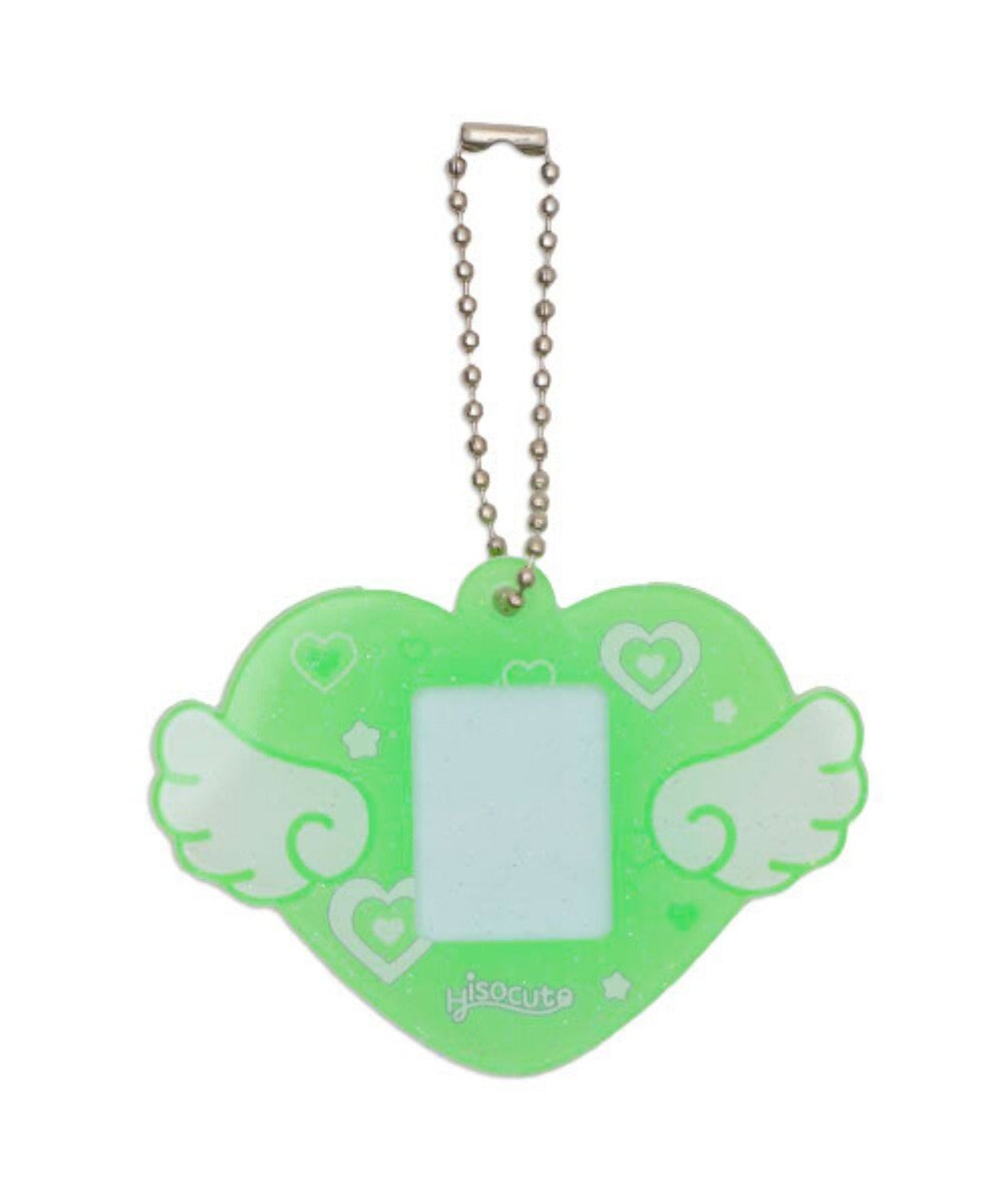 WEGO 【痛バ＆推し活グッズ】ハートエンジェルIDフォトケースキーホルダー 