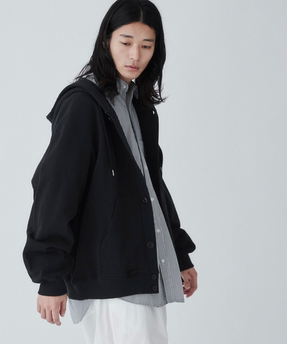 WEGO 【ユニセックス着用ITEM】スウェットボタンカーディガン 