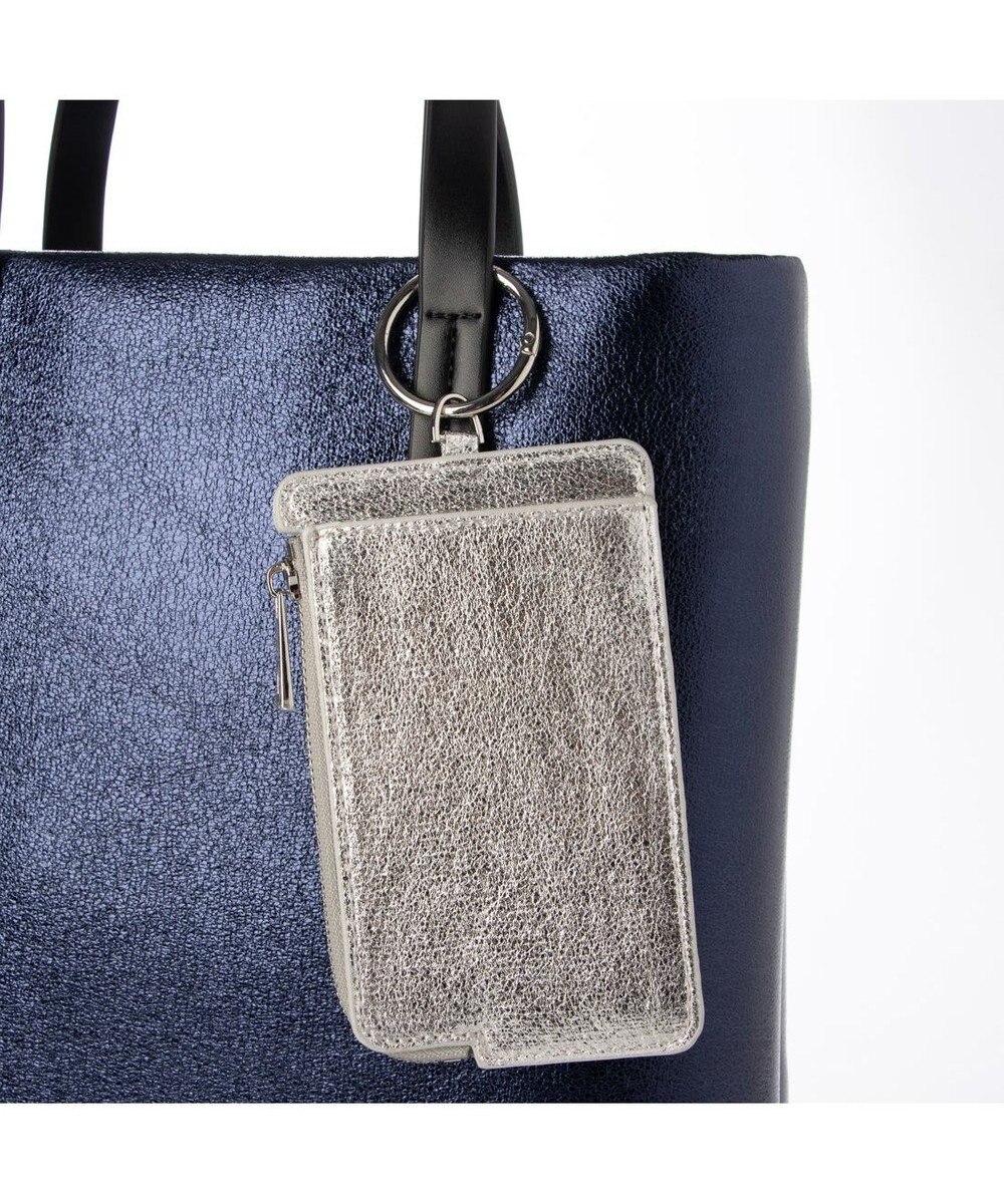 UNBILLION VERYコラボ カシュカシュ cachecache / カードケース付きメタリックトートバッグ 