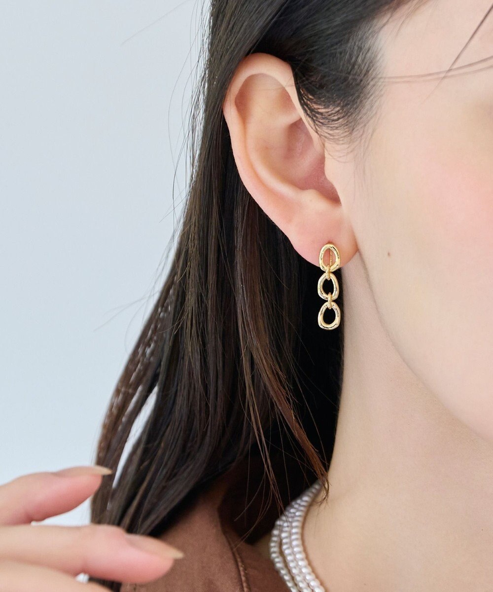 Phoebe 〈痛くないシリーズ/金属アレルギー対応〉ボールドチェーンライトフィットイヤリング　ゴールド/ニッケルフリー 