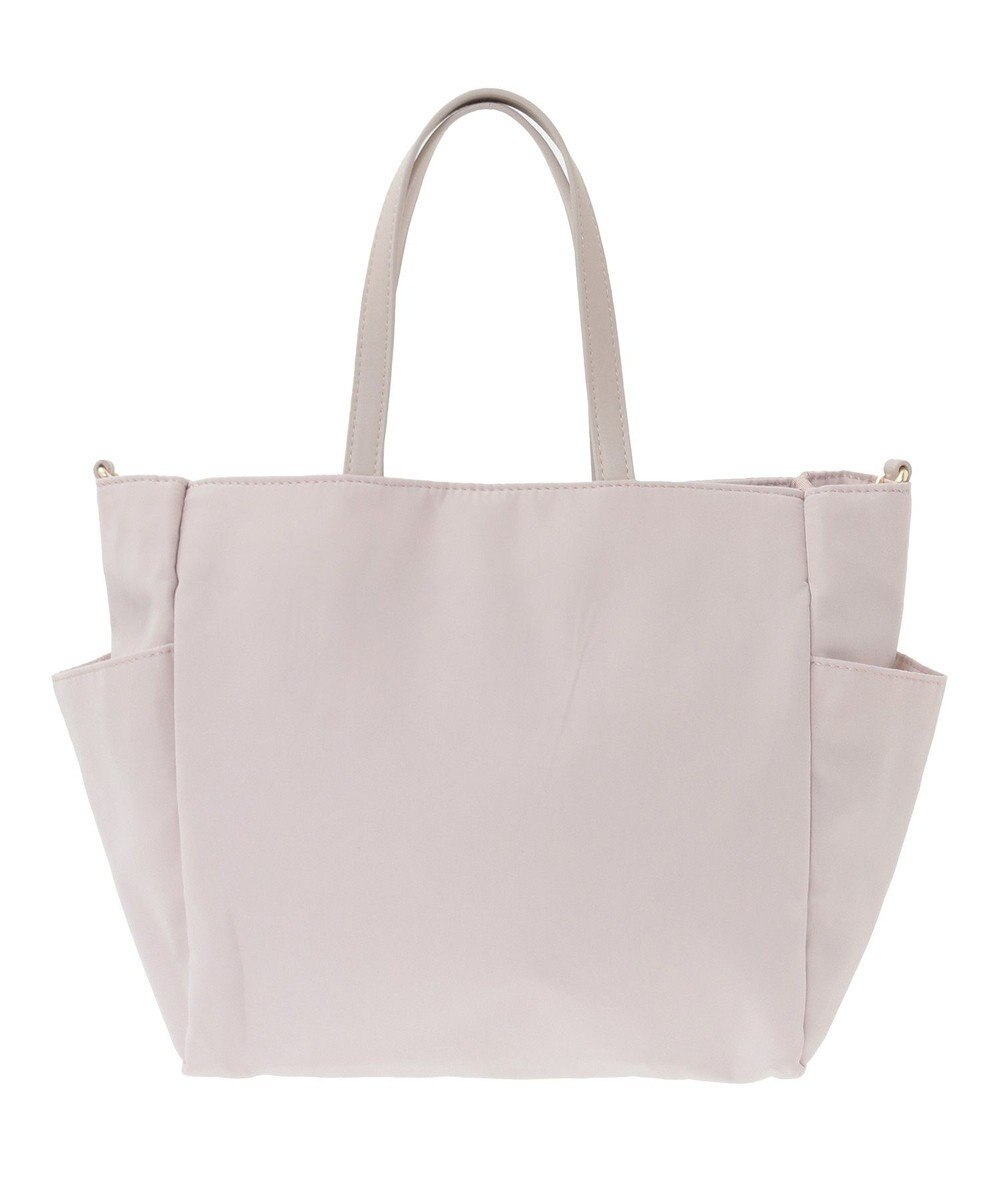 Maison de FLEUR 撥水加工リボンチャームマルチポケットトートS 