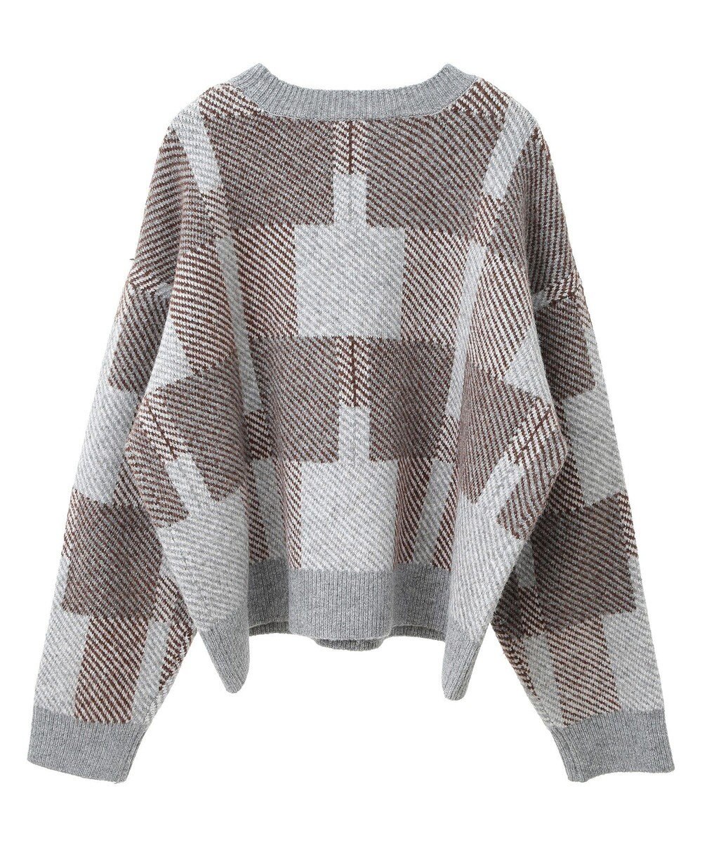 CRAFT STANDARD BOUTIQUE 洗える/チェック柄ニットプルオーバー 