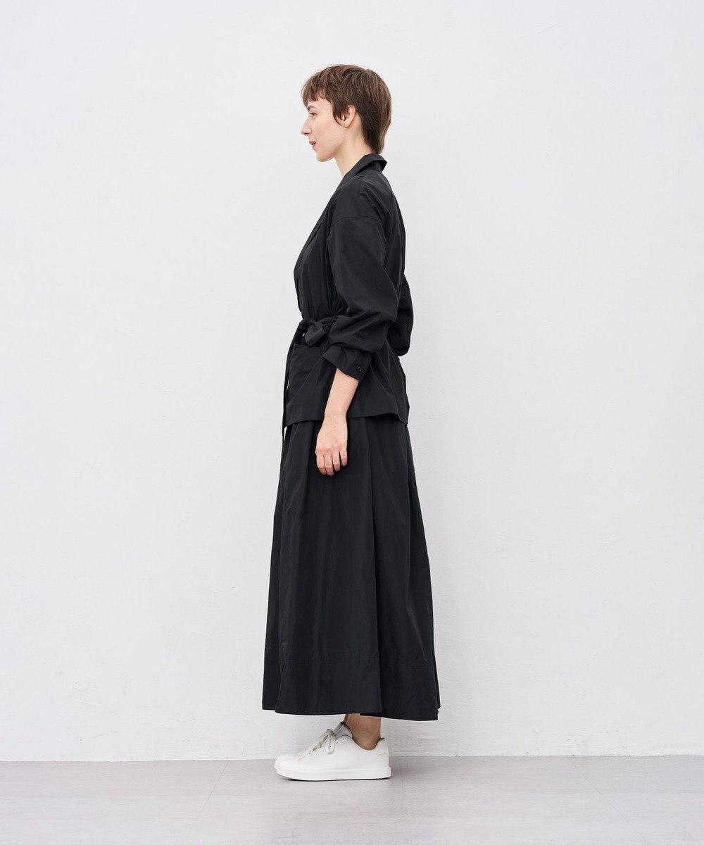 uncrave メモリータフタ フレアスカート 