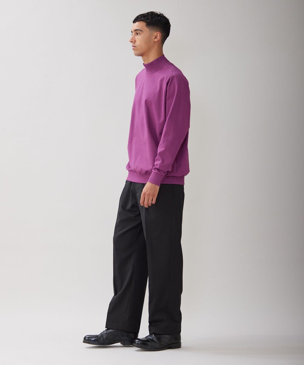 UNFILO MENS コットン モックネックTEE [23年秋冬商品] 