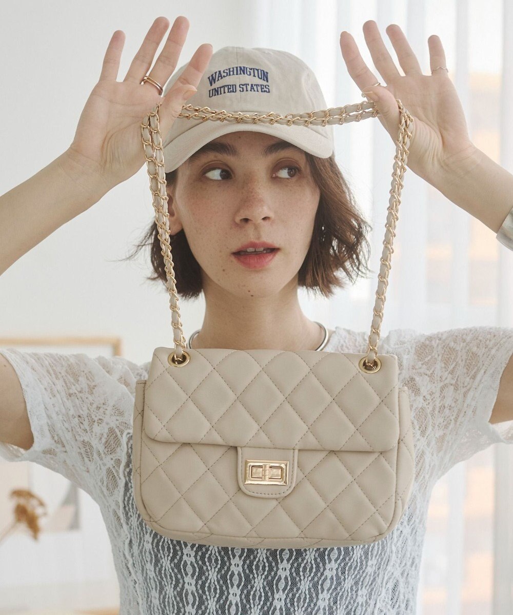 WEGO 【ANGIE VINTAGE】キルティングショルダーBAG 
