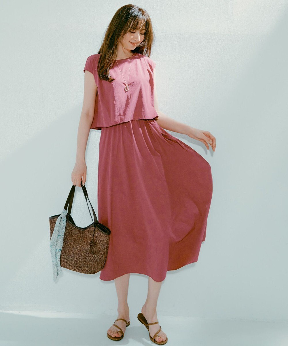 ANY SIS ストーンラインドロップ ネックレス 