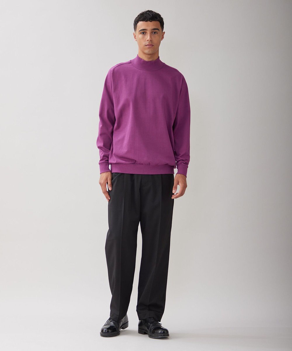 UNFILO MENS コットン モックネックTEE [23年秋冬商品] 