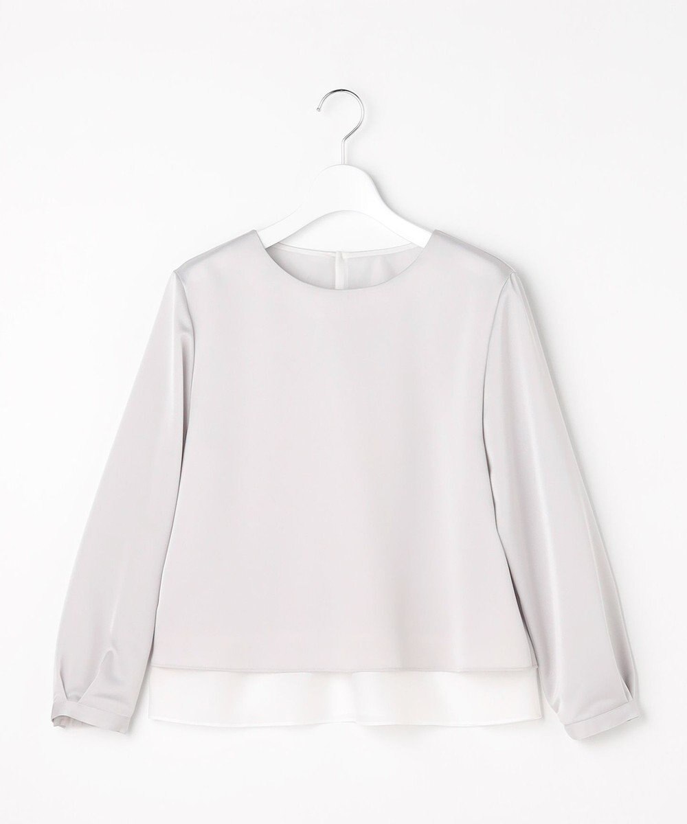 J.PRESS LADIES L ハンマーサテン カットソー 