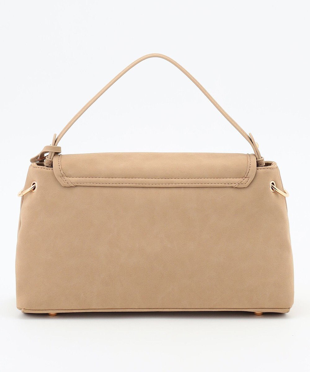 組曲 スエードライク トップハンドルバッグ 