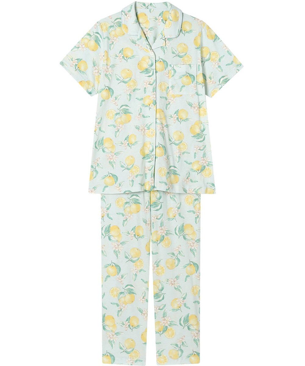 Wing パジャマ 綿100%(本体) 天竺素材 5分袖 半袖 長ズボン レディース EP8046 ウイング／ワコール 