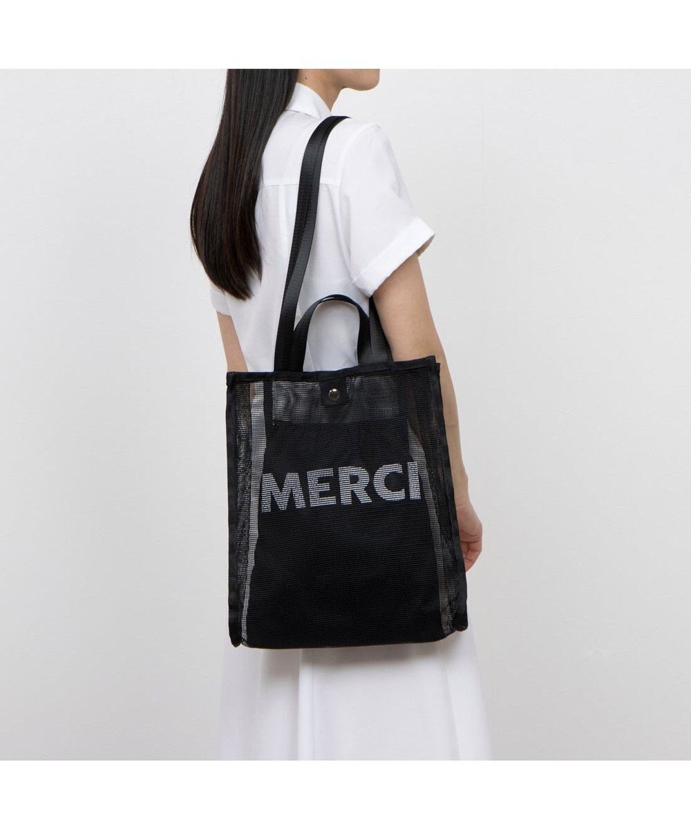 UNBILLION カシュカシュ cachecache / オーバープリントメッシュ2ハンドルトート 