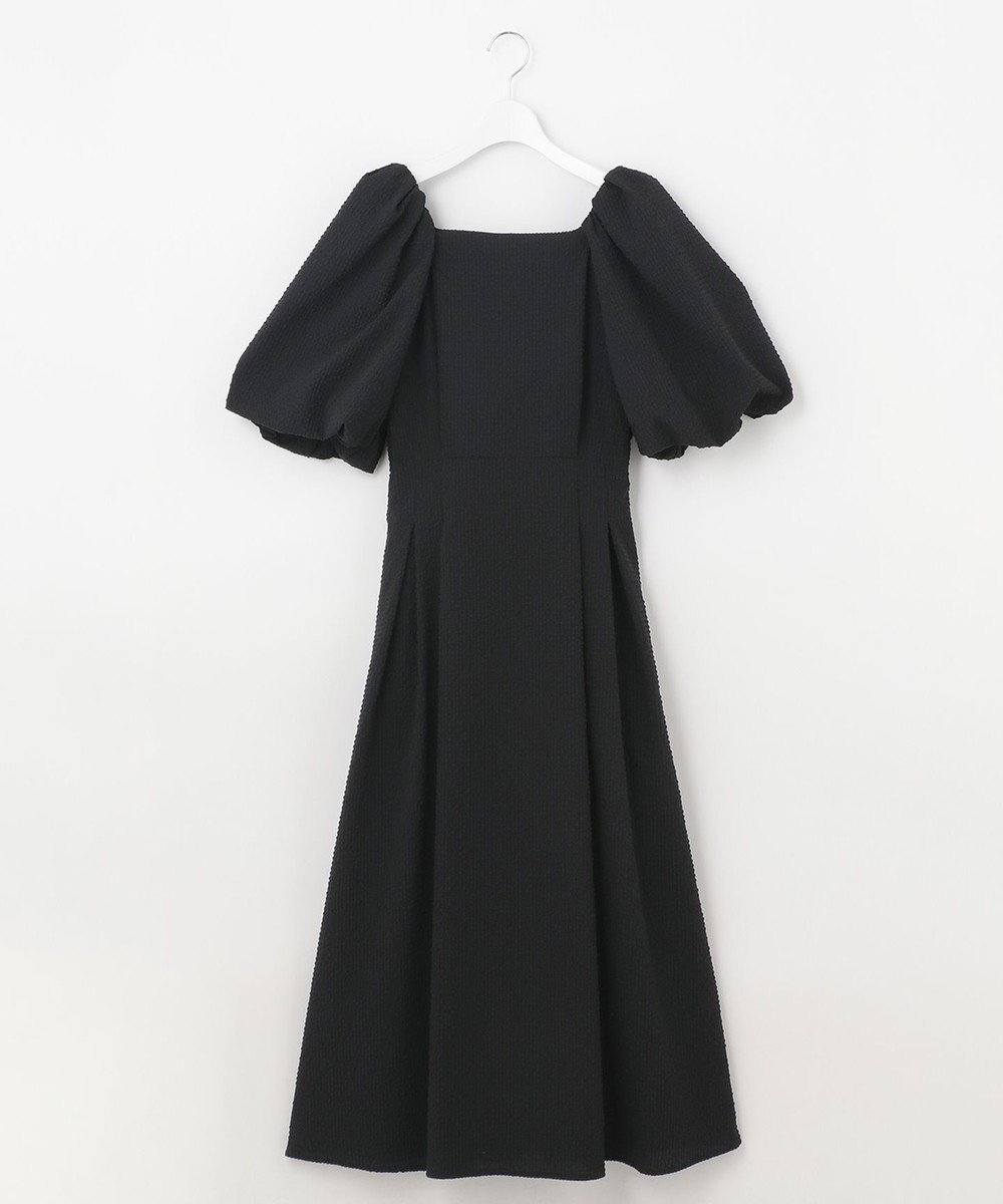 #Newans 【優木まおみさんコラボ】スクエアネックパフスリーブワンピース 