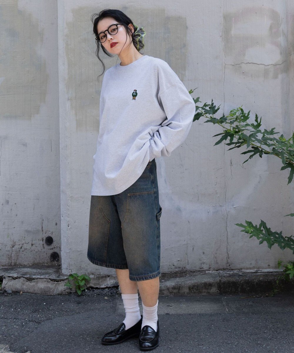 WEGO 【ユニセックス着用ITEM/MLサイズ展開】別注BENDAVISワンポイントT（LS） 