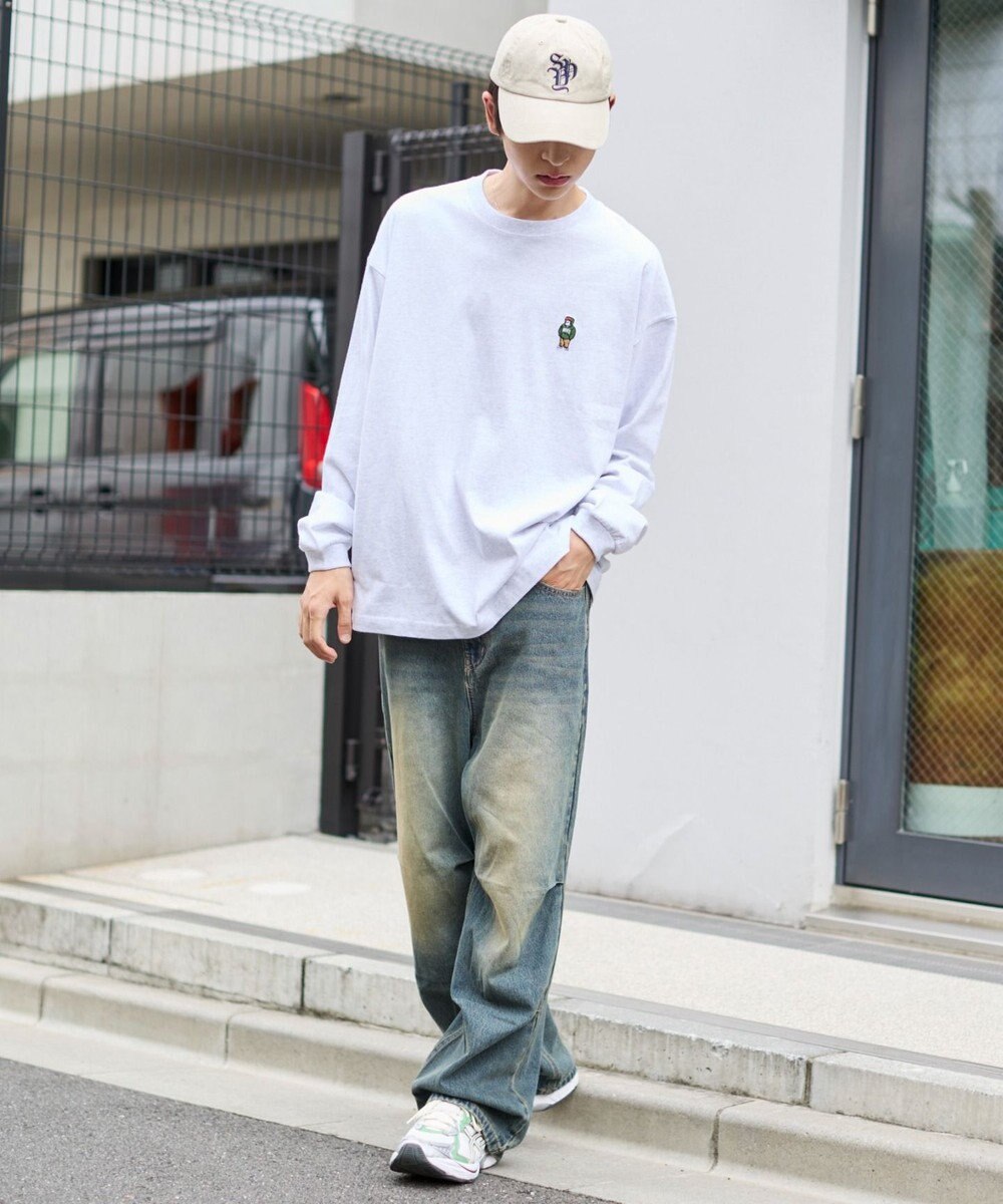 WEGO 【ユニセックス着用ITEM/MLサイズ展開】別注BENDAVISワンポイントT（LS） 