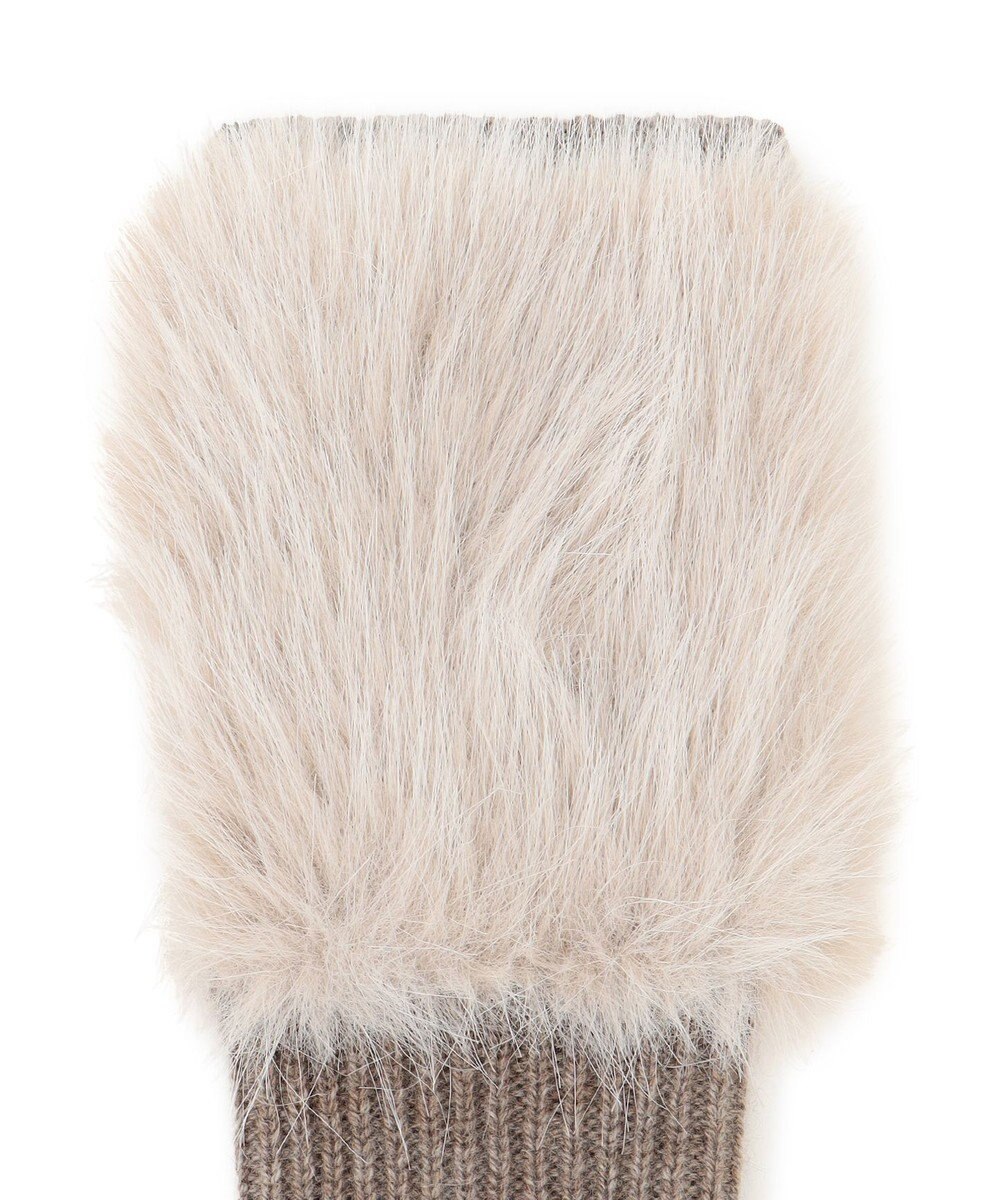 23区 【見上愛さん着用】フェイクファー ニット グローブ 