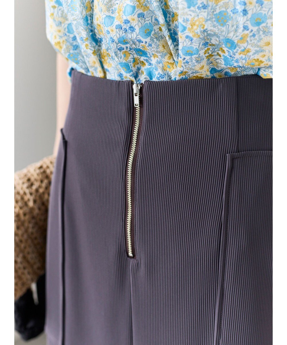 Te chichi フロントZIPトリコットタイトスカート 