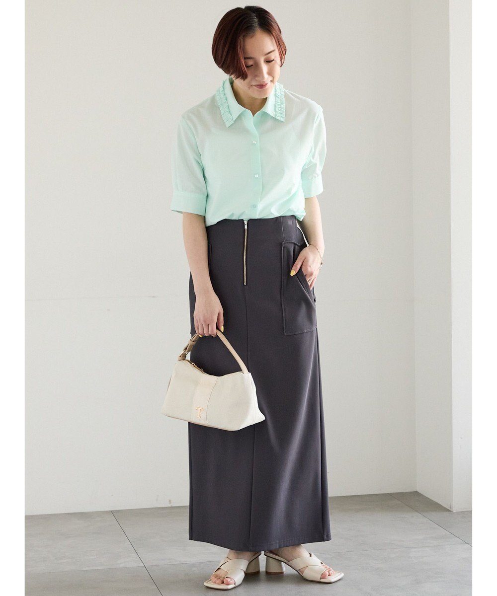 Te chichi フロントZIPトリコットタイトスカート 