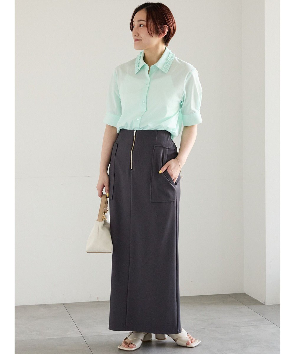 Te chichi フロントZIPトリコットタイトスカート 