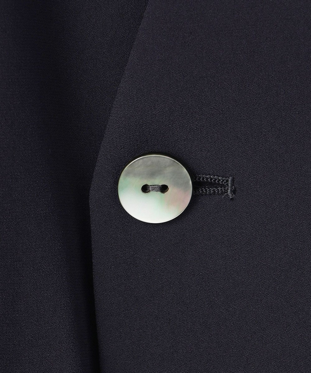 uncrave バックサテンジョーゼット ノーカラージャケット 