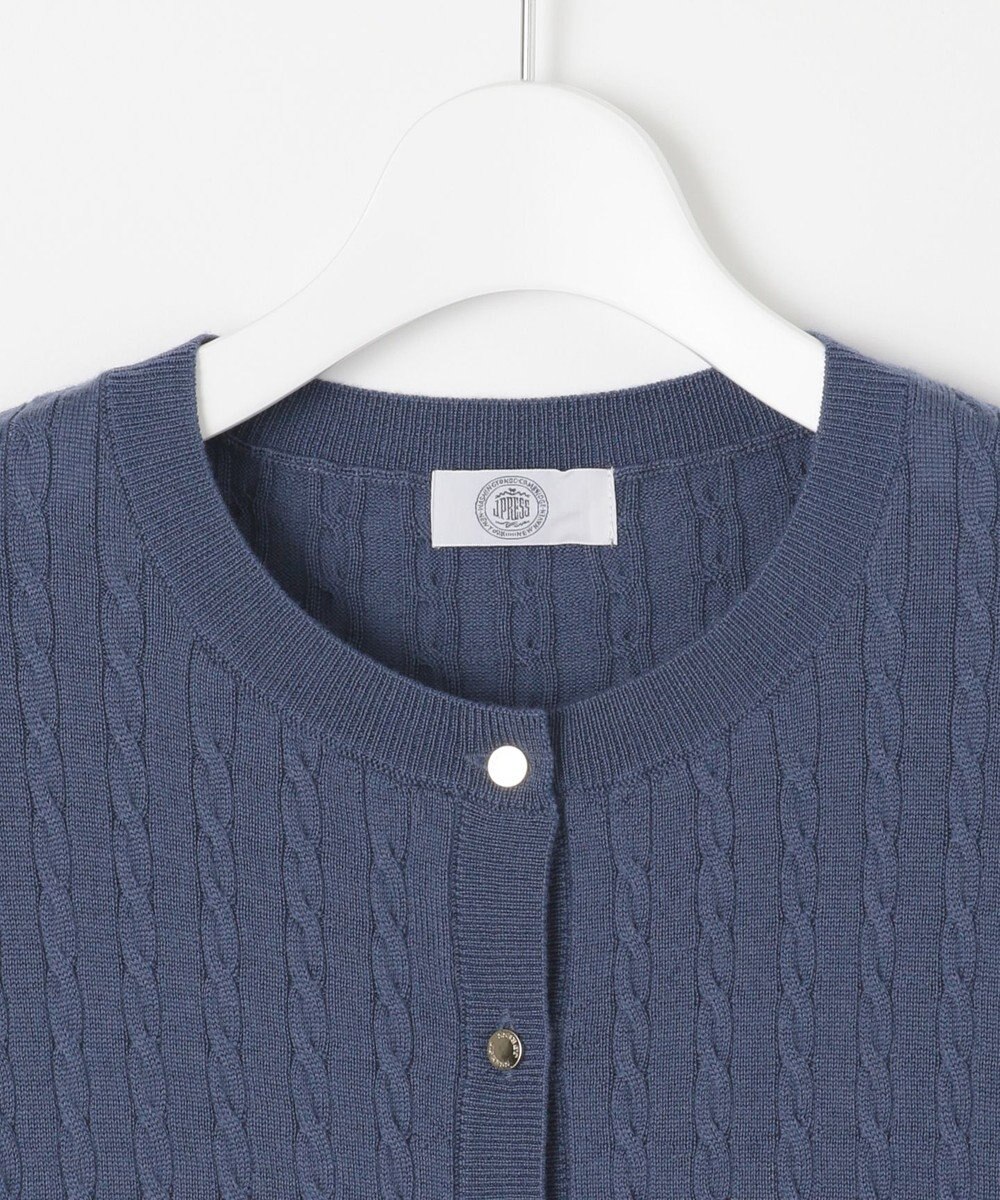 J.PRESS LADIES 【洗える】KNIT BASIC ミディ丈 カーディガン 