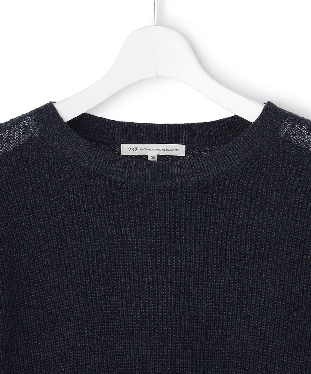 23区 S 【先行予約】ピュアリネン パフスリーブ ニット 