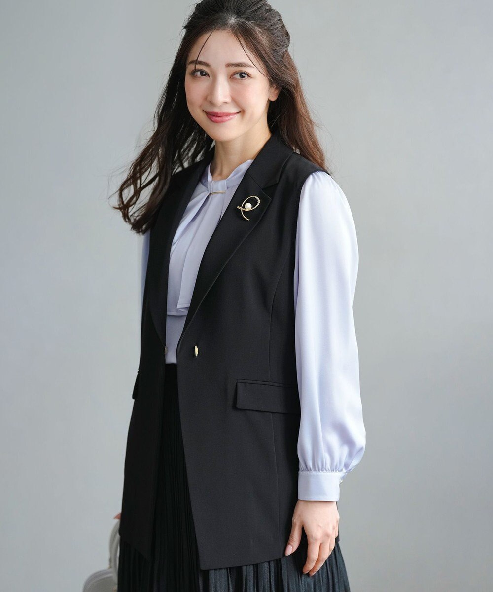 ANY SIS L セレモニーダブルクロス ジレ 