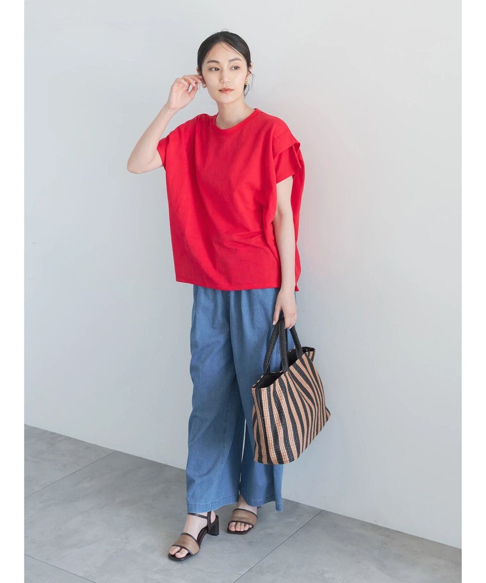 Te chichi 【接触冷感】ショルダータックTシャツ 