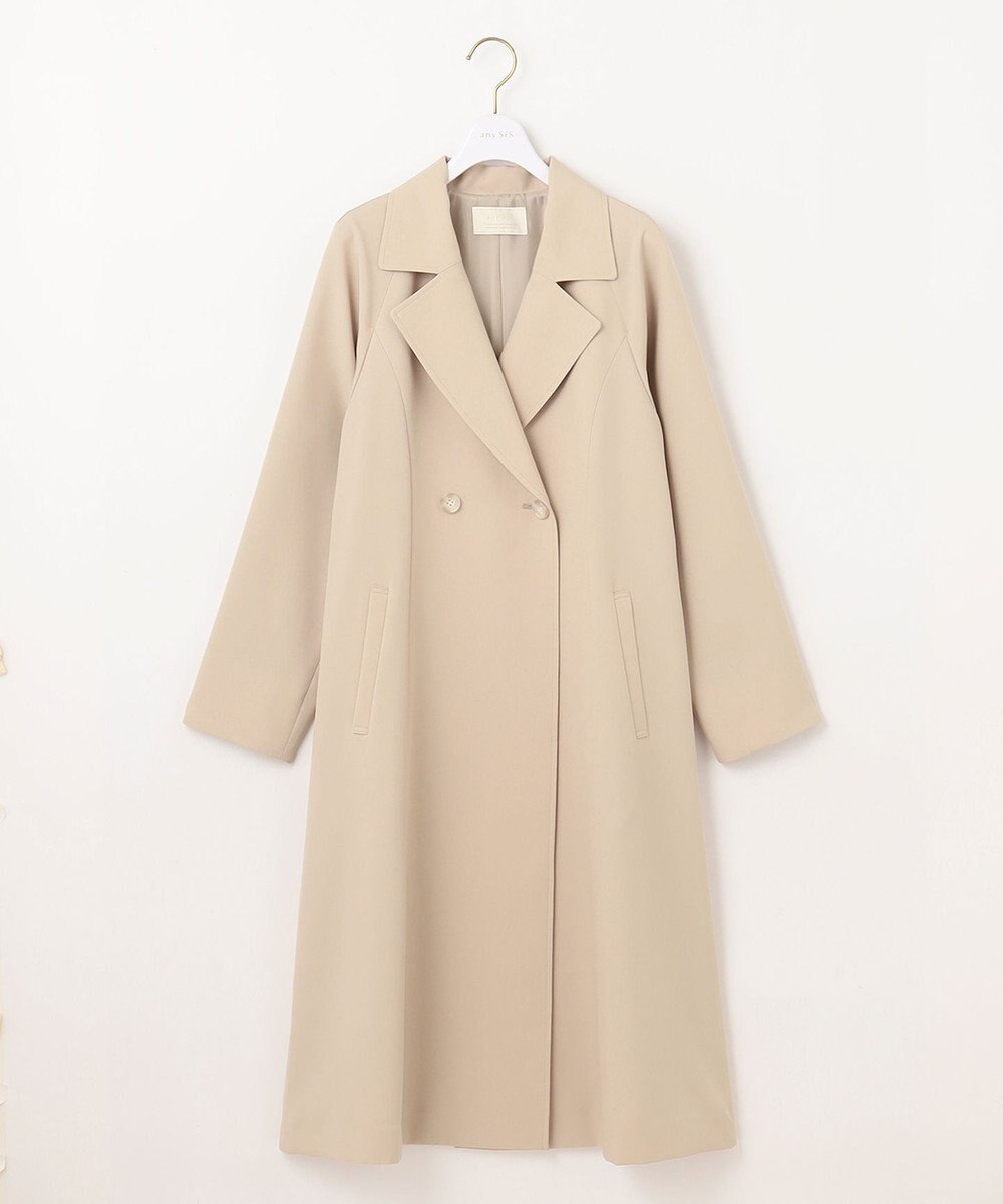 ANY SIS 【洗える】ライトミディトレンチ コート 