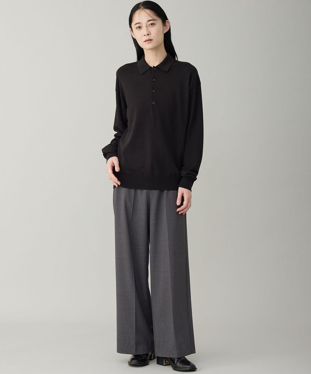 UNFILO MENS 【男女兼用】ソフトサーモ アンチピリングニット ポロ 