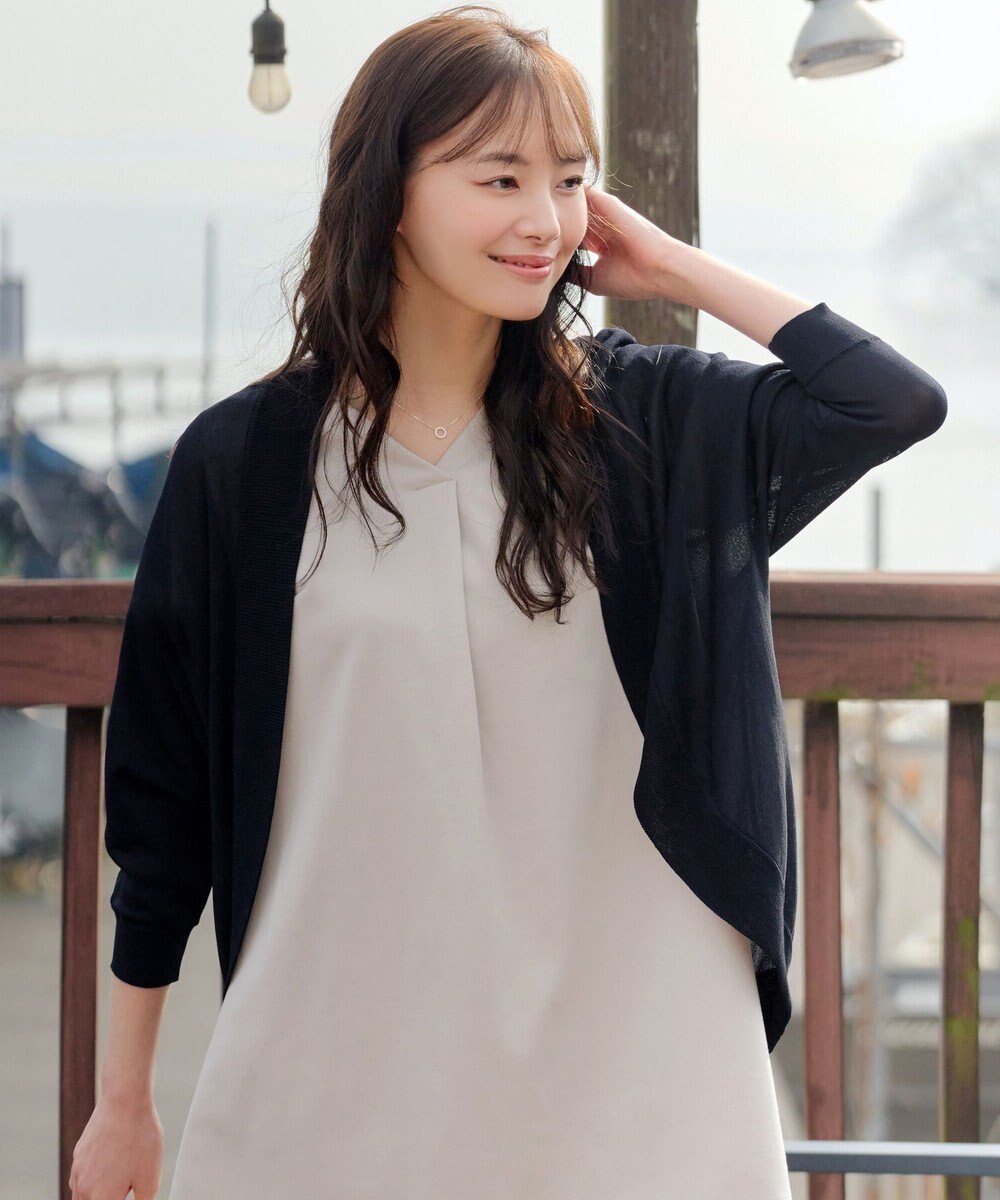 Tiaclasse L 【洗える】体型カバーも叶うドルマンニットカーディガン 