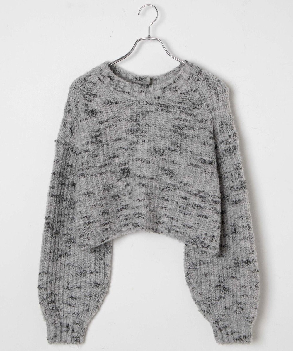 WEGO ミックスブークレ2WAYカーディガン 