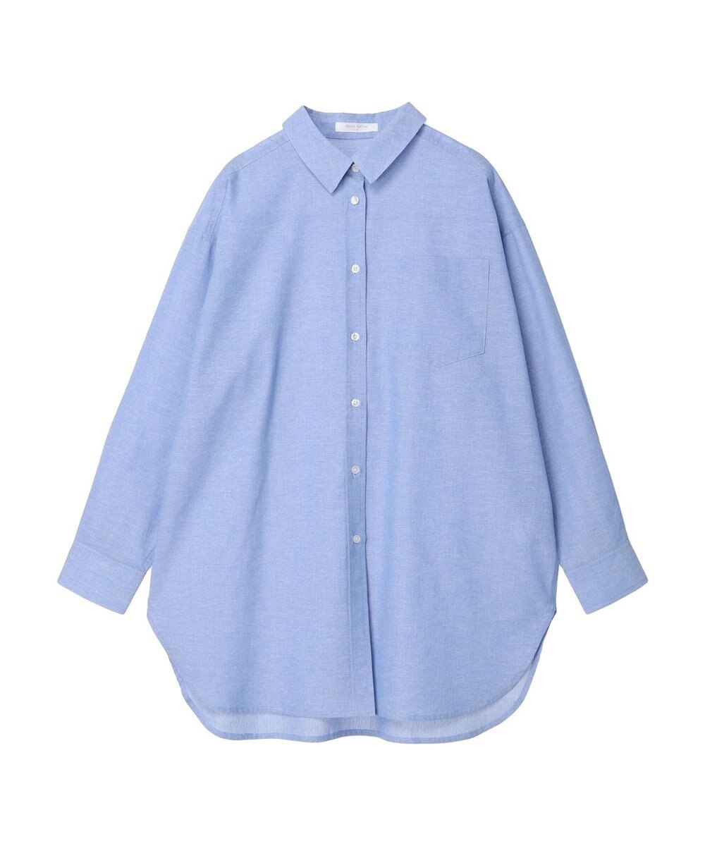 Green Parks 綿麻混オーバーサイズシャツチュニック 