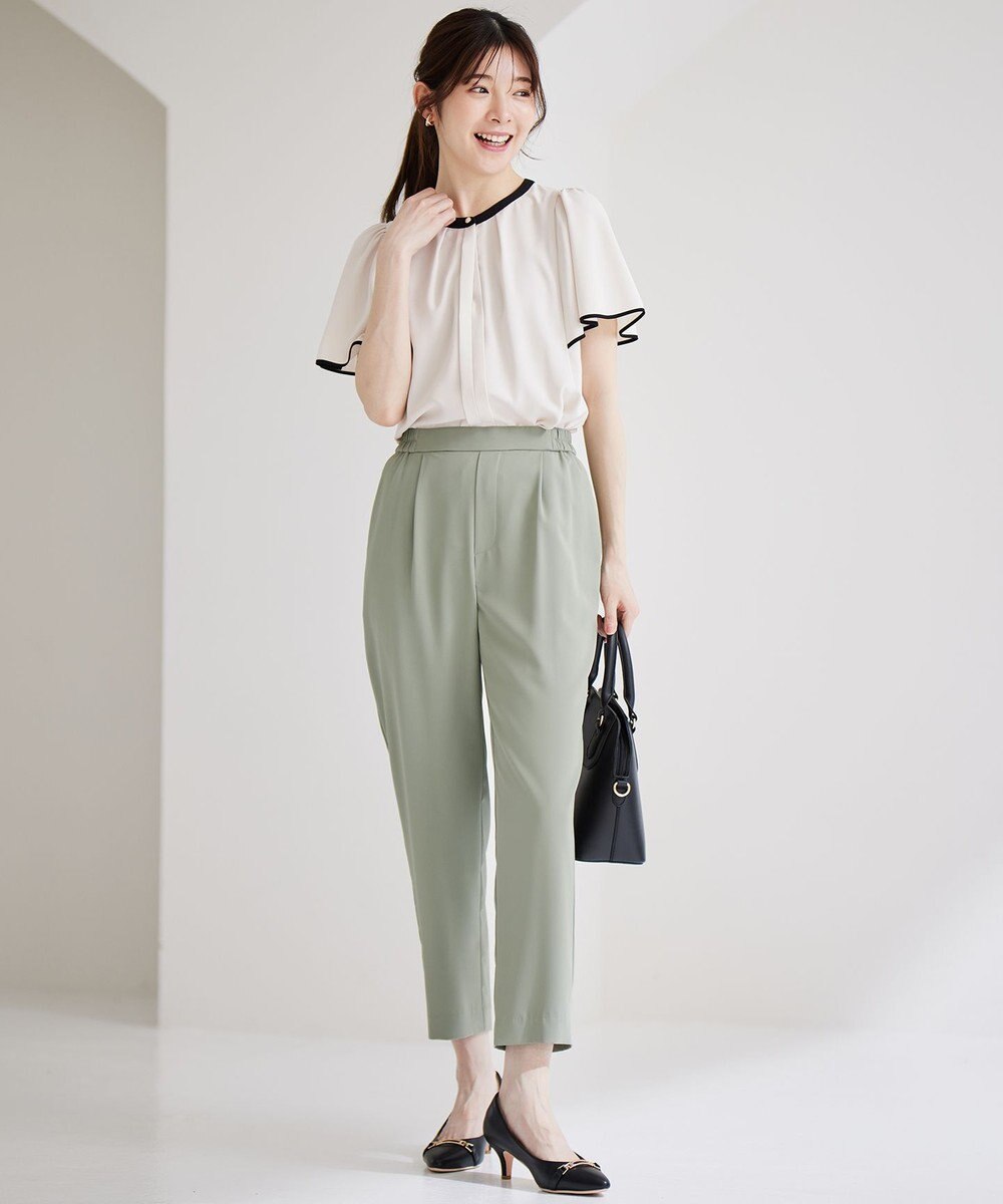 ANY SIS S 【接触冷感・UVカット・吸水速乾】サラキレイ テーパード パンツ 