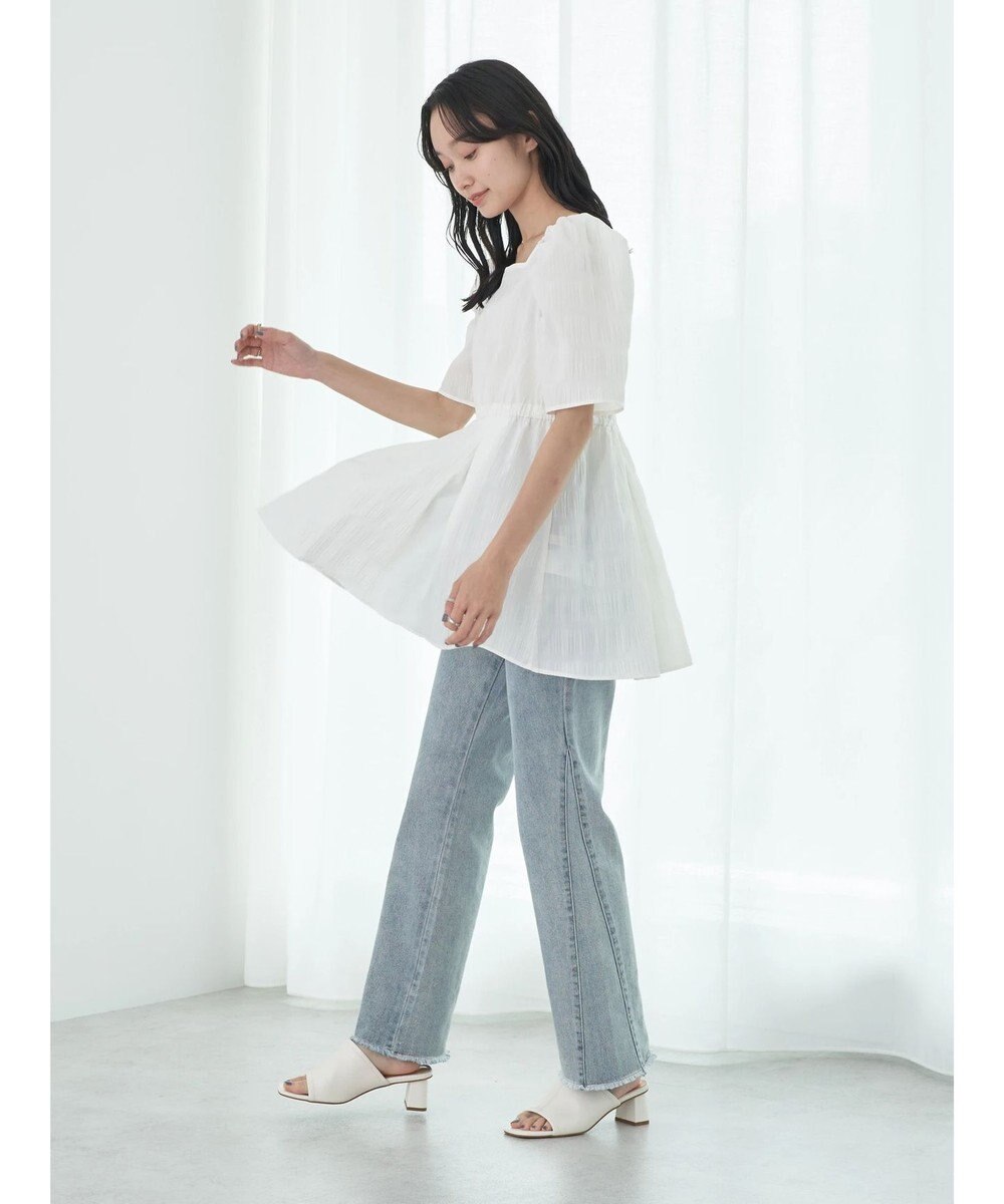 earth music&ecology スクエアネックチュニック 