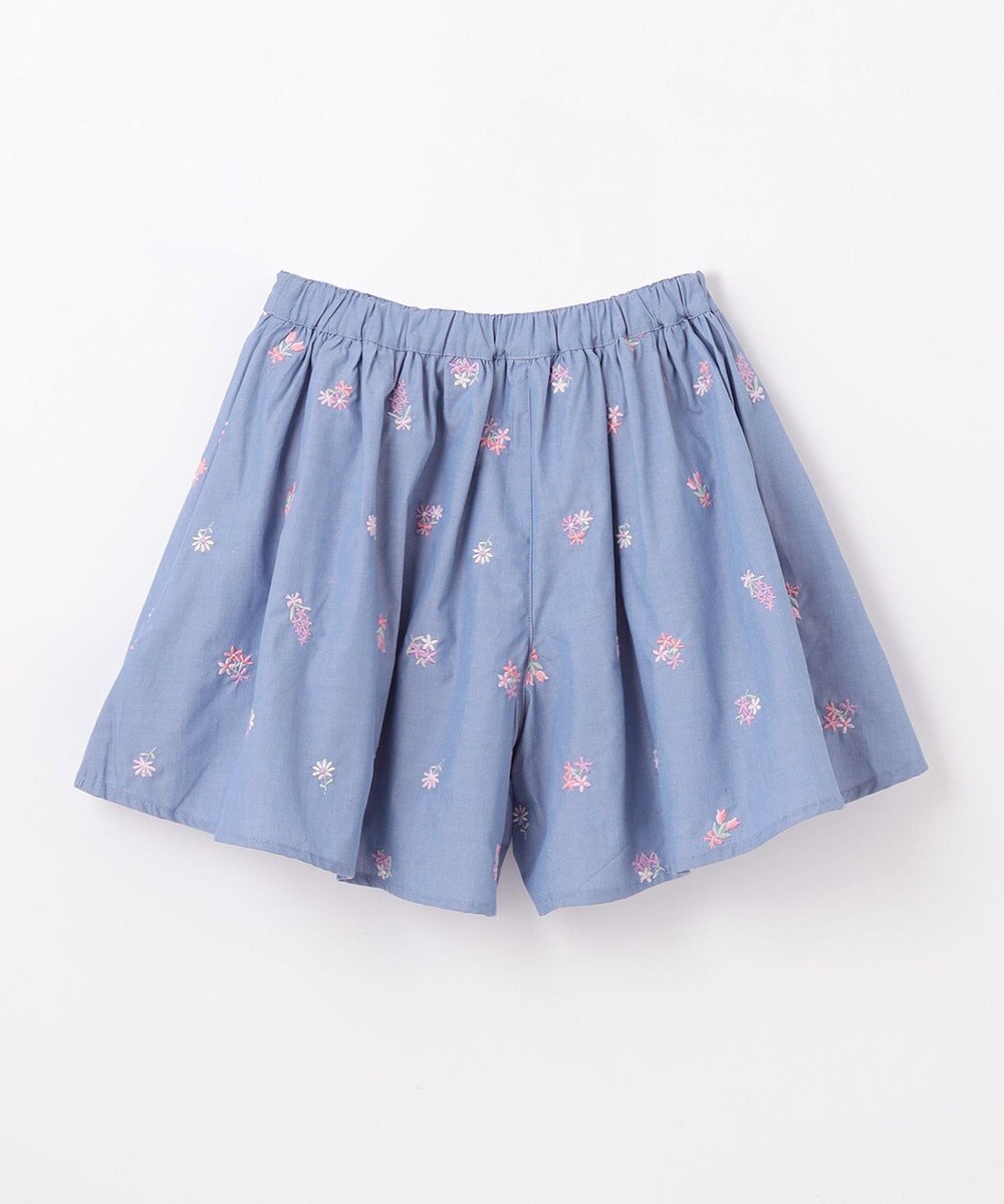 ANY KIDS フラワー 刺繍 キュロット 