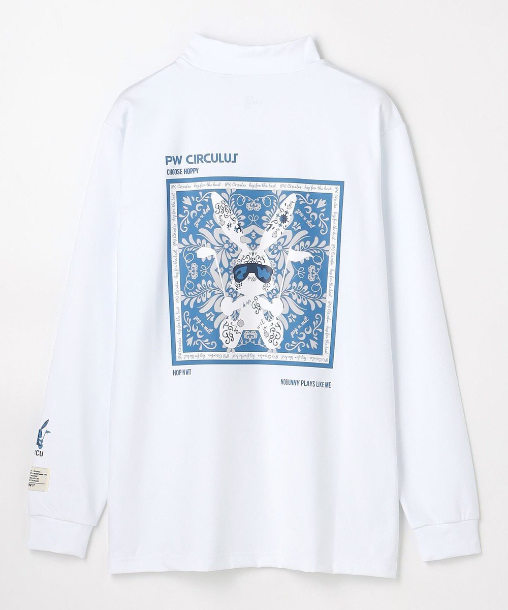 PW CIRCULUS 【吸水速乾 /  UV遮蔽率99.9% UVカット / ストレッチ】【MEN】アニマルグラフィックロングスリーブモックT  ゴルフ 