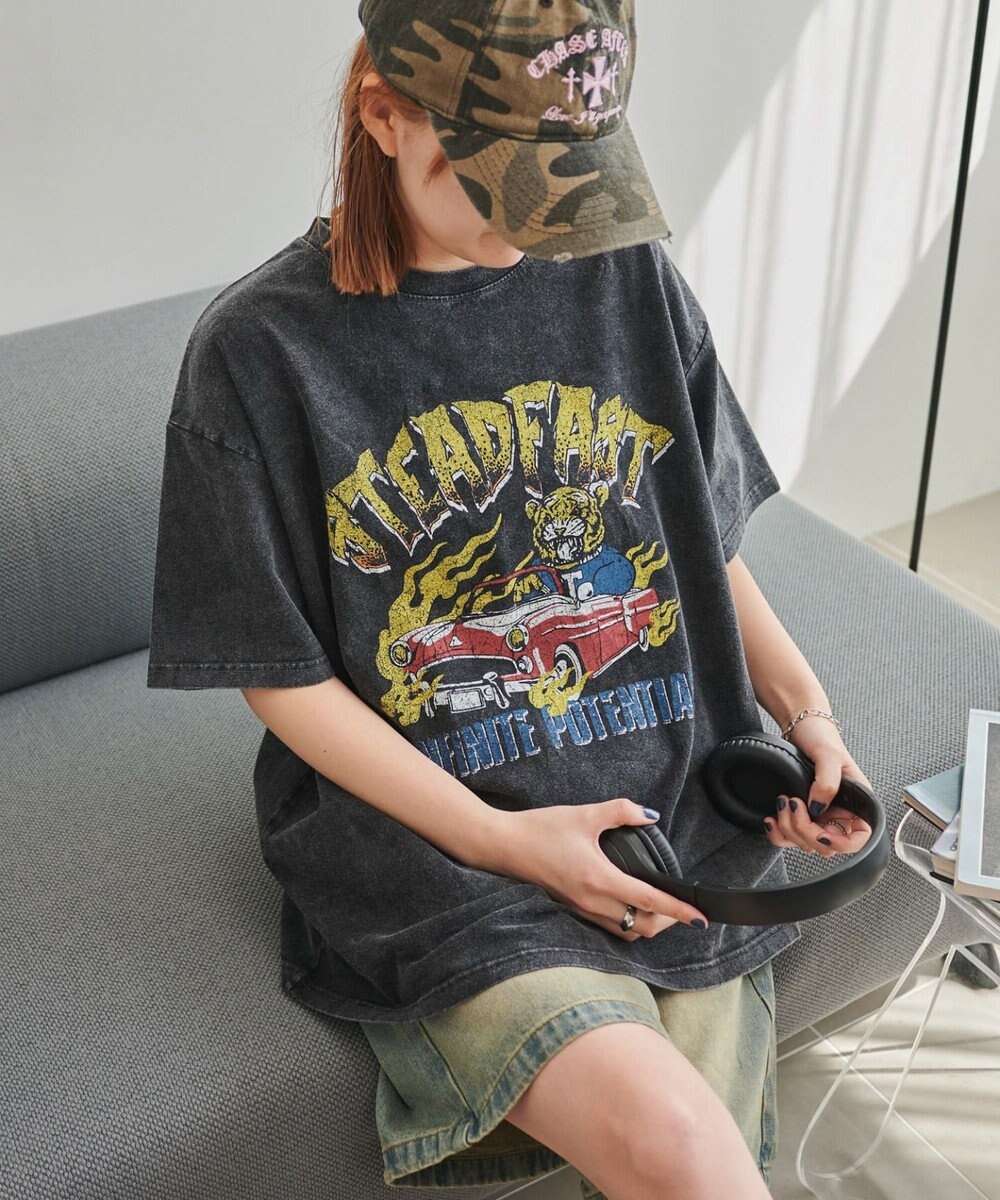 WEGO ヴィンテージウォッシュグラフィックBIGT 